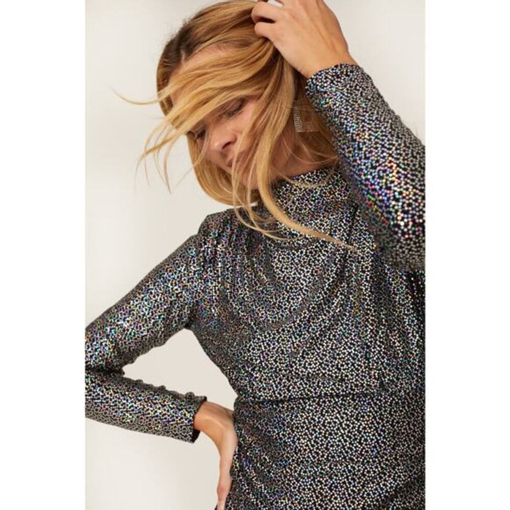 Alexia Admor Rainbow Sequin Dress Size 4 - Picture 5 of 12